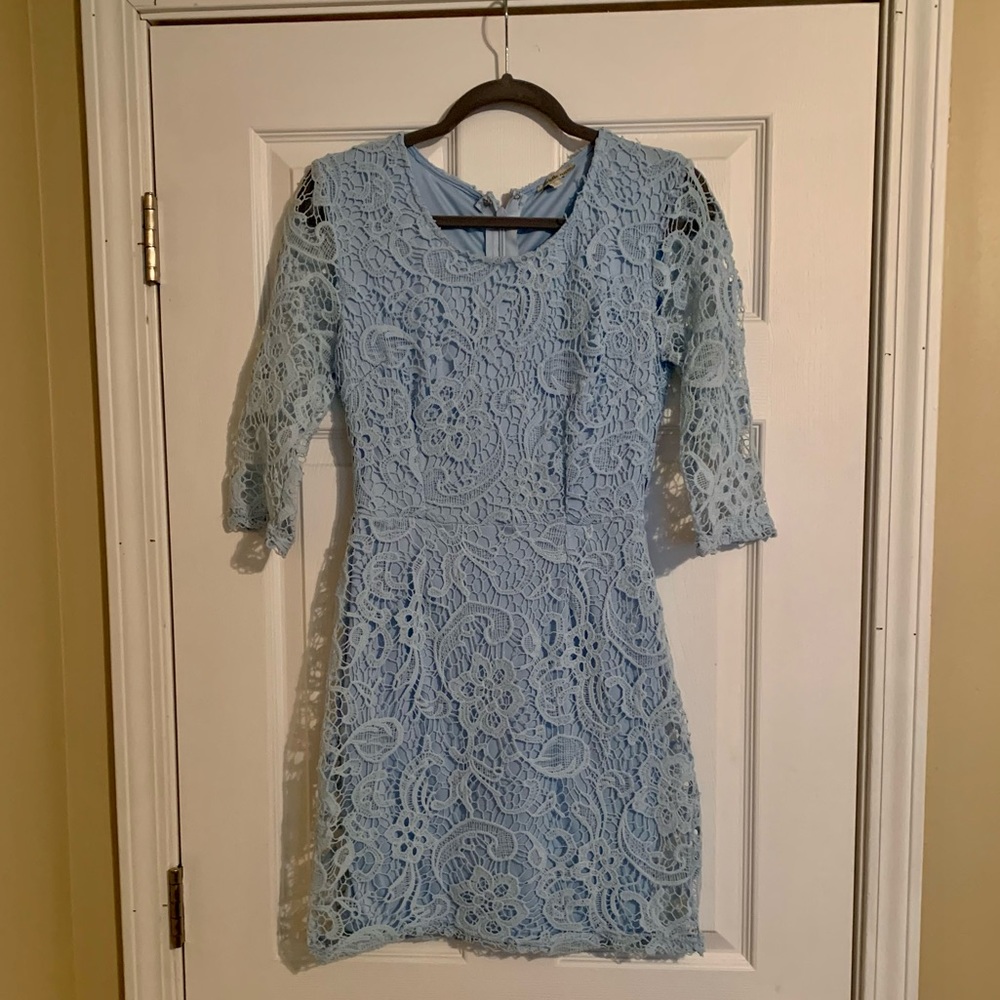 Charlotte Russe Light Blue Lace Dress